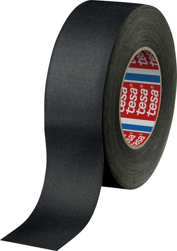 tesa Gewebeband 4541 – 50 mm × 50 m, schwarz, stark