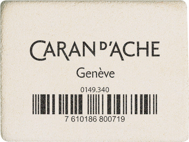 Caran d-Ache Caran d'Ache Radierer – für Bleistifte – 40 × 9 × 23 mm – Kautschuk – Weiss