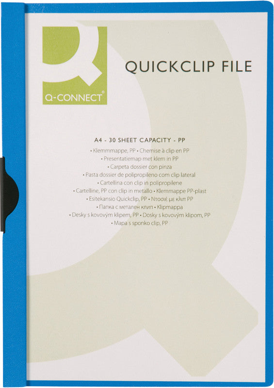 Connect Q-Connect Unterschriftenmappe – A4, blau, Kunststoff