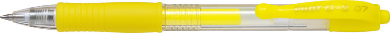 Pilot G-2 Neon – Tintenroller, Druckmechanik, 0,37 mm, Neongelb