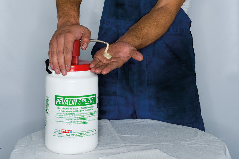 Pevalin spezial Handreinigungscreme – 3 l, Kunststoff, Weiss, Biologisch abbaubar, Sheabutter-Duft