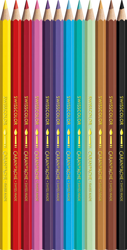 Caran d-Ache Caran d’Ache Candy World Aquarellfarbstifte – 12 Farben, Karton, Ø 2,8 mm