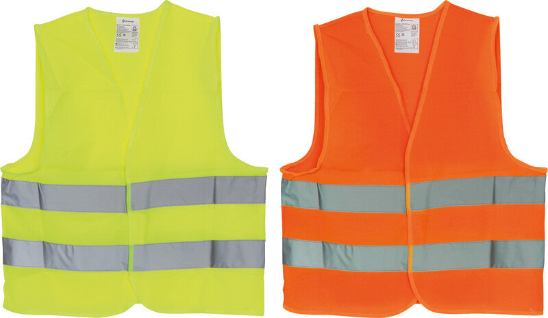 First aid only Sicherheitsweste, Klasse 2 – Orange, XL, 2 Klettverschlüsse, EN ISO 20471, EN ISO 13688