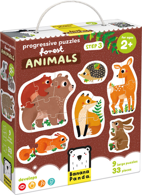 Banana panda Progressive Puzzles – Logikspiel, 1 Spieler, ab 2 Jahren