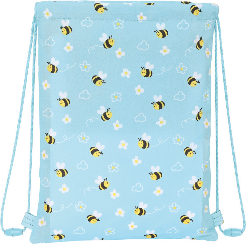 Safta Junior Sportbeutel – 3 l, Bienenmotiv, wasserabweisend, 26 × 34 cm
