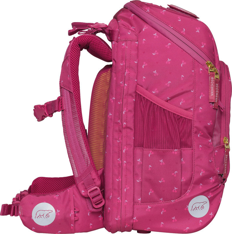 Beckmann Schulrucksack – Active Air Flx – Cherry – Recycelte Materialien