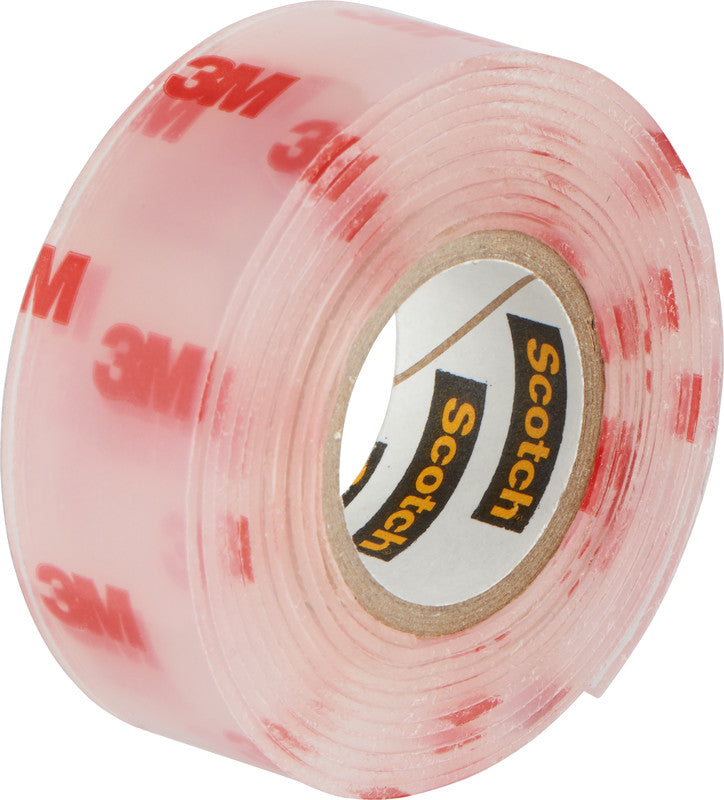 Scotch Montageband Fix, stark, für den Innenbereich, für glatte Oberflächen – 19 mm × 1,5 m, transparent, bis 1 kg/20 cm
