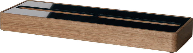 Sigel Visitenkarten-Aufsteller – Holz, Eiche, 206 × 22 mm – für 60 Visitenkarten
