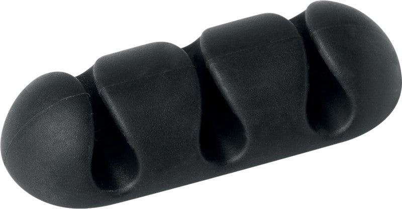Durable Cavoline Kabel-Clip – 52 × 20 mm, Kunststoff, Graphit, selbstklebend, 2er-Pack, für 3 Kabel