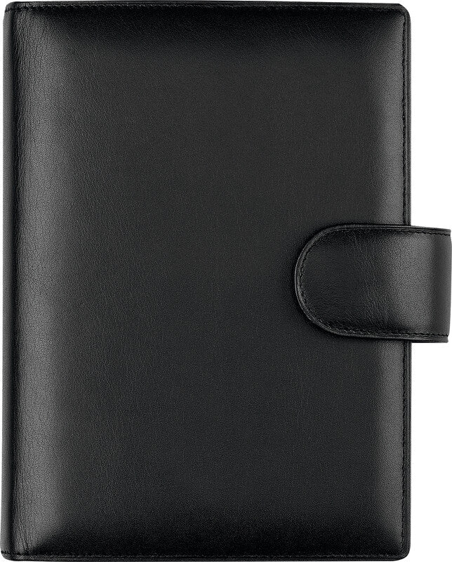 Succes Senior Ringbuch Classic Nappa – Agenda, Ringe, 14,5 × 17,8 cm, Schwarz