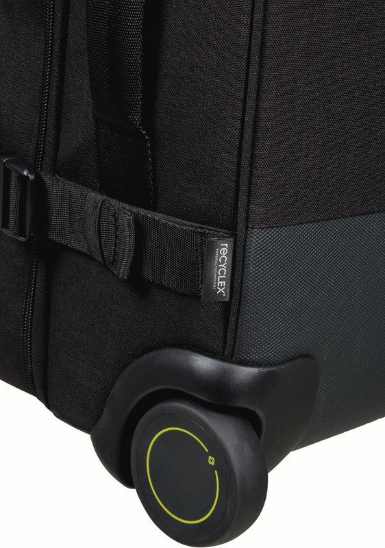 Samsonite Rolling-Duffel Handgepäck – 39 l, Weichschale, 2 Rollen, mit TSA, Black Steel, 36 × 57 × 24 cm