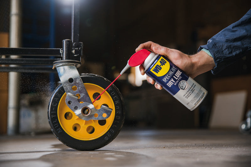 WD-40 PTFE-Trockenschmierspray – Transparent, für Metall, Glas, Kunststoff, 400 ml, −45 bis +260 °C