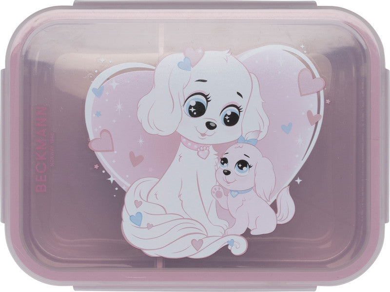 Beckmann Lunchbox – 1,7 l – auslaufsicher, mit Innenteiler – mehrfarbig Pet Friends Blue – 18,7 × 14 × 7 cm