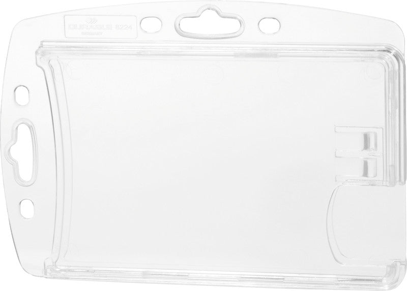 Durable Hartbox – für Betriebsausweise – 85 × 54 mm, Kunststoff, transparent – 10 Stück