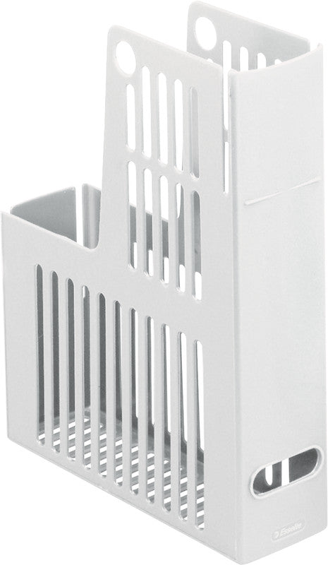 Esselte Stehsammler Collecta – für Format A4, Kunststoff, weiss, mit Griffloch, 72 × 310 × 235 mm