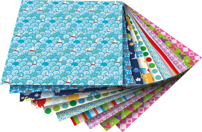 Folia Faltblätter – 100 × 100 mm – 80 g/m² – sortiert – 50 Blatt