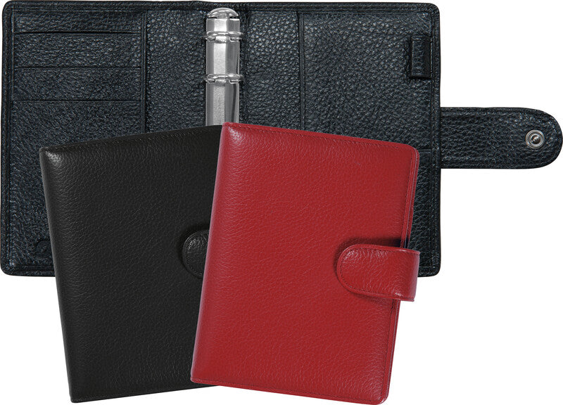 Succes Mini Ringbuch Classic Cadiz Agenda – Ringbindung, 10,5 × 12,5 cm, rot