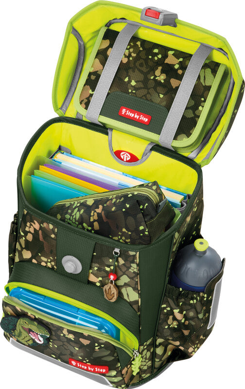 Step by Step Schulrucksack-Set Cloud – 5-teilig – Dino Torex – aus recycelten Materialien