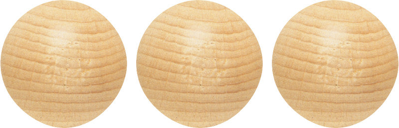 Stafil Holzperlen ohne Loch – Natur – Ø 30 mm – 25 Stück