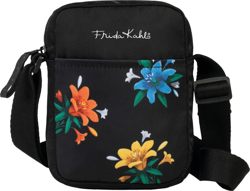 Frida Kahlo Umhängetasche – Nylon, Blumen