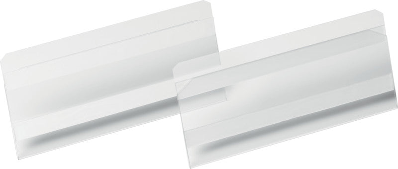 Durable Kennzeichnungstaschen – 150 × 67 mm, transparent, selbstklebend, 10er-Pack