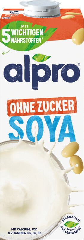 Alpro Sojadrink UHT, ohne Zucker – 1 l