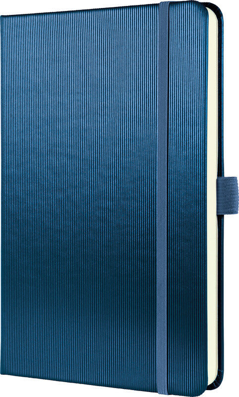 Sigel Notizbuch Conceptum Metallic Edition, A5, liniert, Fadenheftung, Hardcover, 194 Seiten – blau