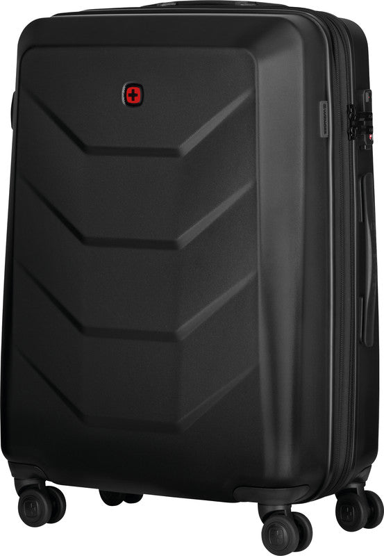 Wenger/SwissGear Wenger Handgepäck-Trolley Prymo – 59 l, Hartschale PC/ABS, 4 Doppelrollen, mit TSA, Schwarz, 45 × 65 × 26 cm