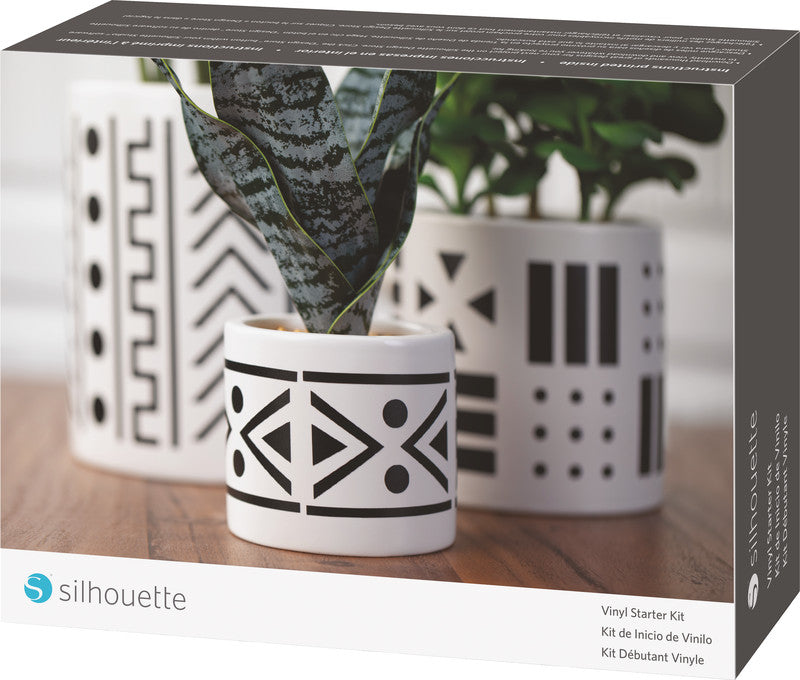 Silhouette Starter Kit Vinyl – 4 Vinylfolien – 610 × 305 mm – für Silhouette Schneideplotter