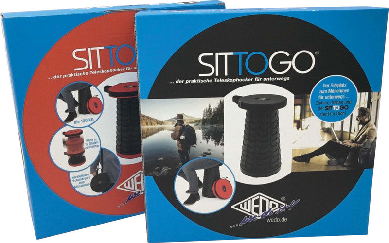 Wedo Hocker Sittogo – Sitzhöhe 6,5–44 cm, 135 kg, rot