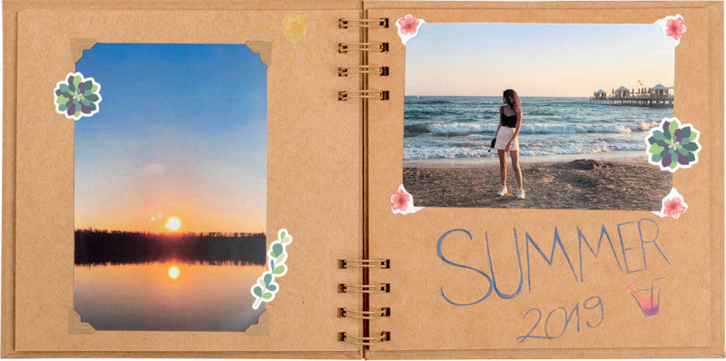 Walther Fotoalbum Pimp 'N Create – für 190 × 190 mm, Kraft, Spiralbindung, Karton
