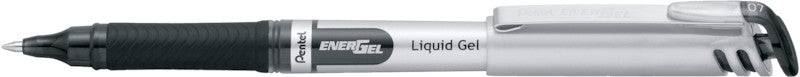 Pentel EnerGel Fine Gelschreiber – schwarz, 0,7 mm, schnelltrocknend, Kappe