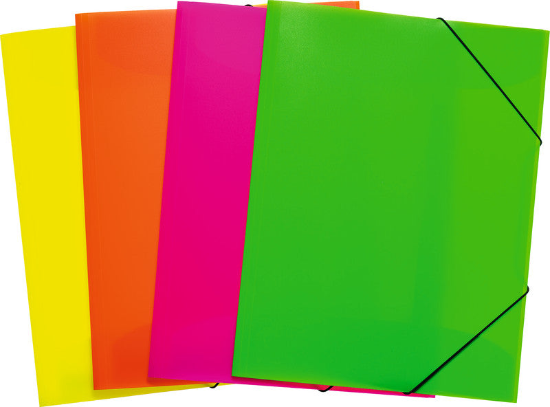 HERMA Sammelmappe, für A4, Kunststoff, sortiert, mit Gummizug