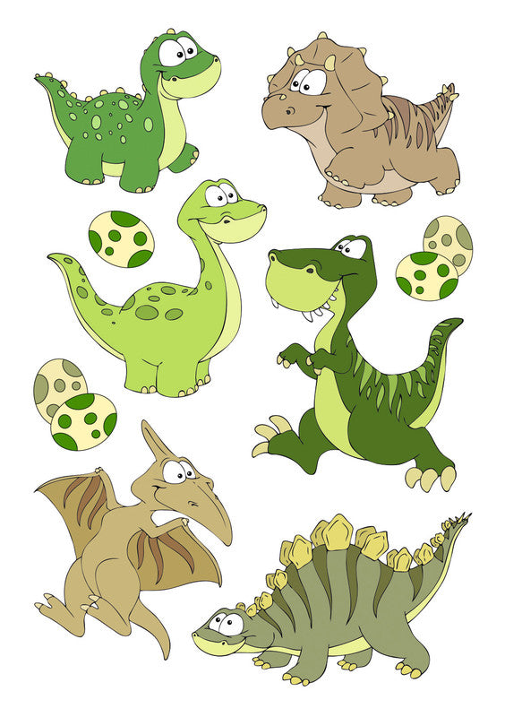 HERMA Schmucketiketten – Dinokinder – 9 Stück – permanent – mehrfarbig – 84 × 120 mm