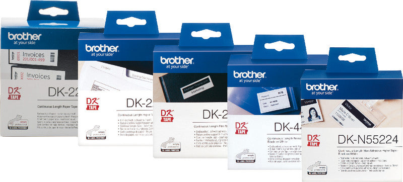 Brother Endlos-Etiketten DK, 62 mm × 15,2 m, transparent, Kunststoff, permanent