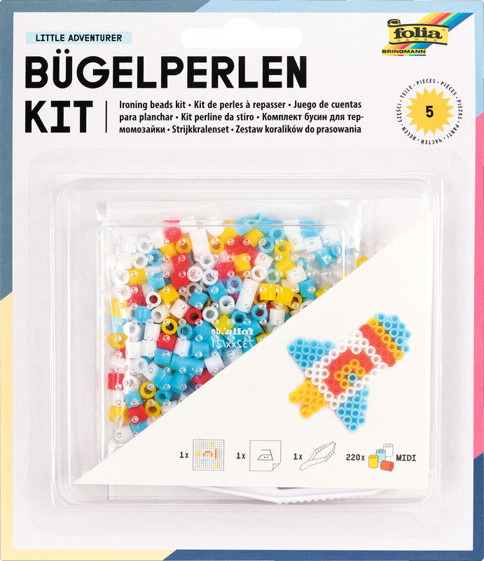 Folia Bügelperlen-Set Little Adventure – 220 Bügelperlen – 152 × 180 × 19 mm