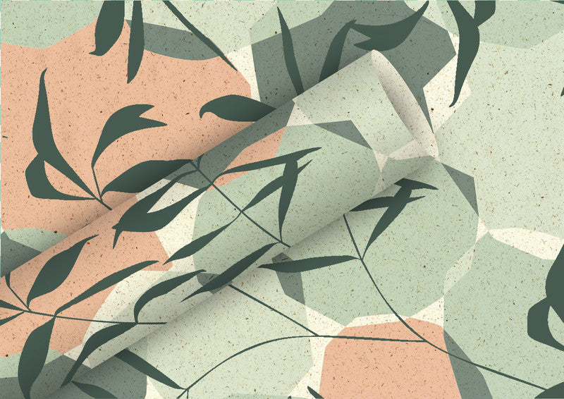 Braun + Company Geschenkpapier – Graphic Garden – Graspapier – 700 × 1500 mm