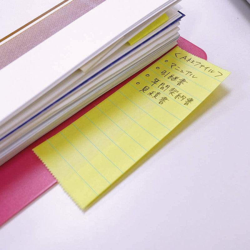 Yamato Haftnotizen – 50×10000 mm – Neongelb, mit Dispenser, auf Rolle, Papier
