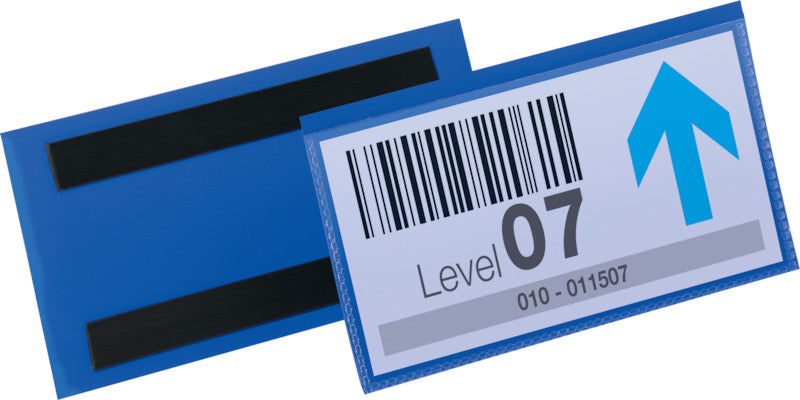 Durable Magnetclip – 297 × 74 mm, blau, wiederablösbar, magnetisch, 50er-Pack