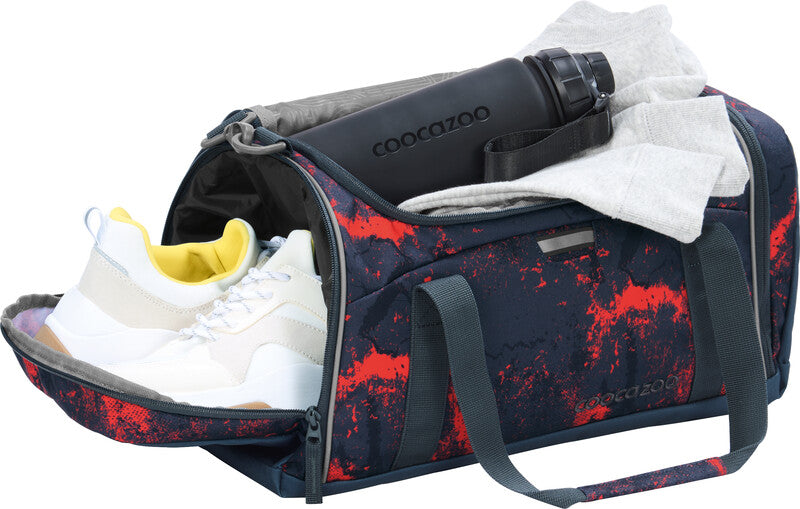 Coocazoo Sporttasche – 20 l, Motiv Broken Black, mit Schultergurt, wasserabweisend, 40 × 24 × 23 cm