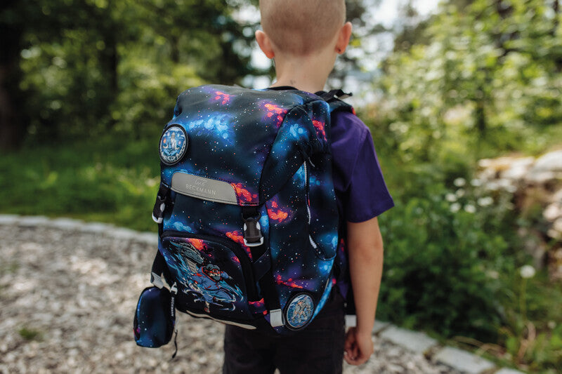 Beckmann Classic Schulrucksack – Ninja Elements – 24,0×37,0×25,0 cm – aus recycelten PET-Flaschen hergestellt