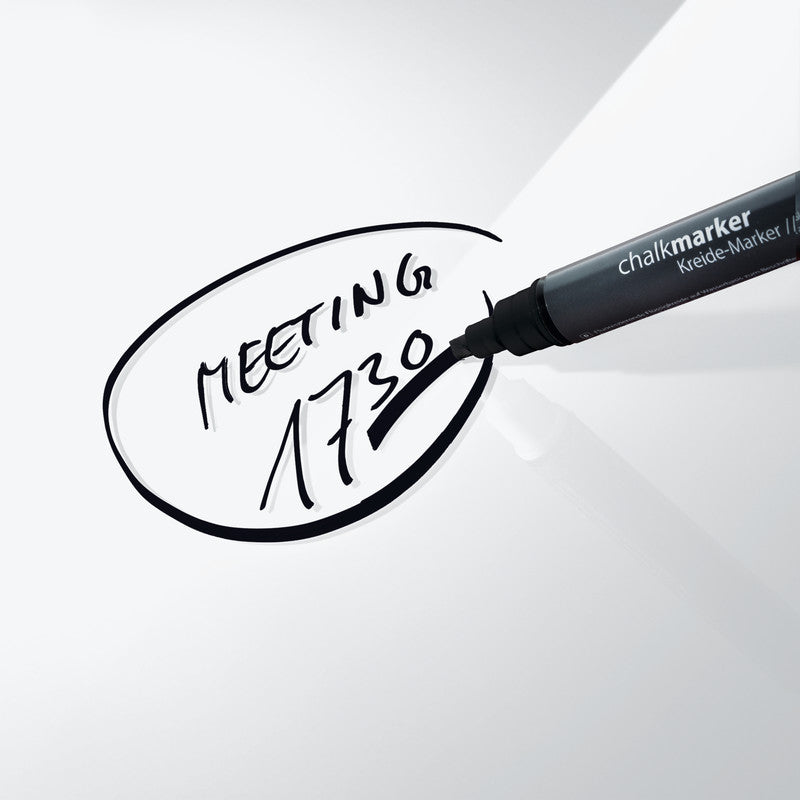 Sigel Whiteboard – 130 × 55 cm, Glas, magnetisch, Wandmontage, inkl. SuperDym Magnetwürfel, Montagesatz