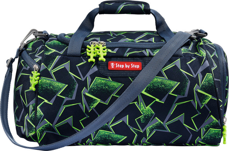 Step by Step Sporttasche – 13 l, Motiv Wild T-Rex Taro, mit Schultergurt, wasserabweisend, 38 × 20 × 23 cm