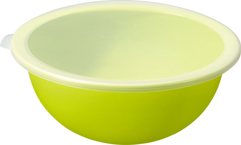 Rotho Schüssel Caruba – 4,8 l – mit Deckel, stapelbar – PP – grün – 32,2 × 13,3 × 30,5 cm