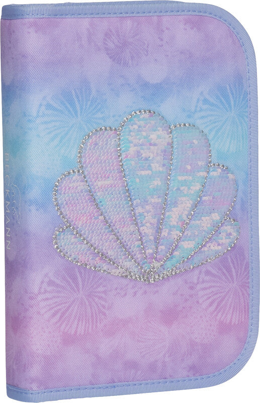 Beckmann Classic 1st Schüleretui, 2 Klappen, gefüllt, 21-teilig – Seashell – Kunststoff