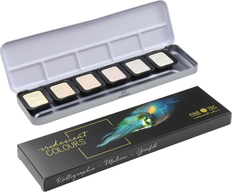 Finetec Perlglanzfarben – Deckfarbkasten – Pixie Dust, 6 Farben