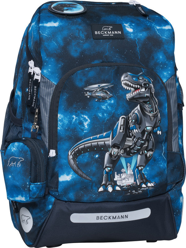 Beckmann Schulrucksack Active Air Flx – Tech Rex – 26,0×39,0×22,0 cm – Recycelte Materialien