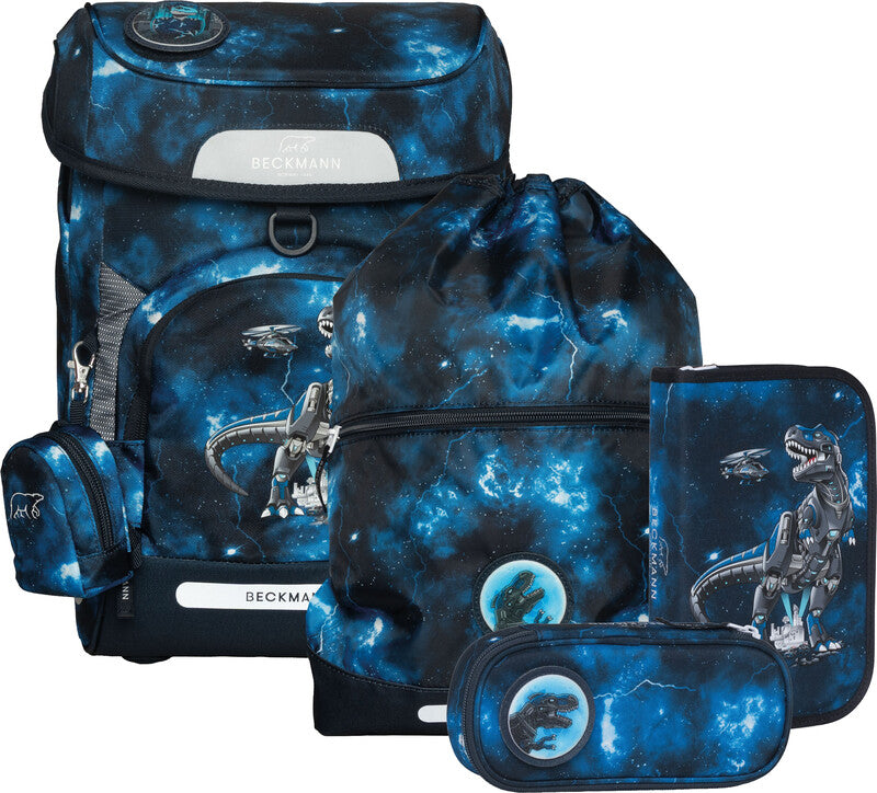 Beckmann Schulrucksack Plus Air – 6-teilig – Tech Rex