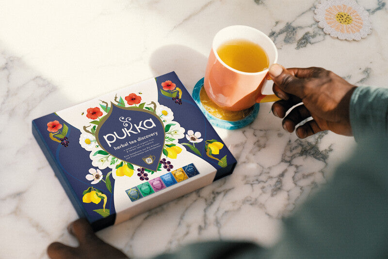 Pukka Bonbon-Box – Teebeutel-Box, sortiert – 30 Beutel, 6 Sorten