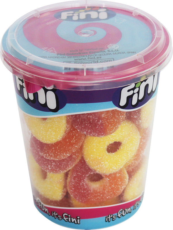 Fini Fruchtgummi Ringe – Pfirsich, 200 g
